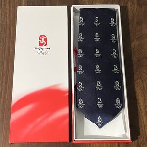Beijing 2008 Olympic Tie + Souvenir Box